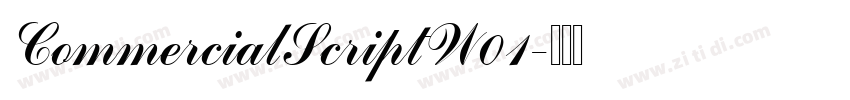 CommercialScriptW01字体转换