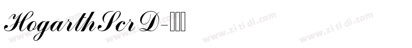 HogarthScrD字体转换