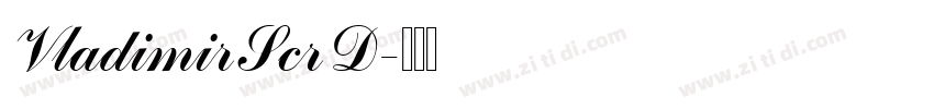 VladimirScrD字体转换