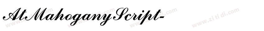 AtMahoganyScript字体转换