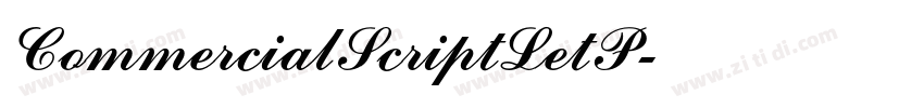 CommercialScriptLetP字体转换