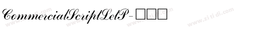 CommercialScriptLetP字体转换