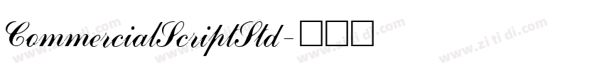 CommercialScriptStd字体转换 CommercialScriptStd字体转换