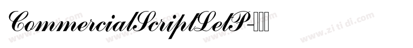 CommercialScriptLetP字体转换