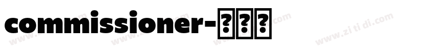 commissioner字体转换