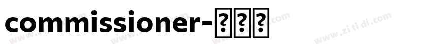 commissioner字体转换
