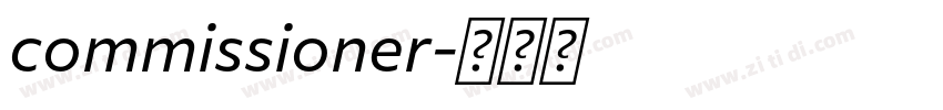commissioner字体转换