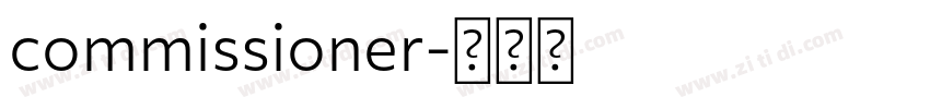 commissioner字体转换