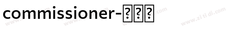 commissioner字体转换