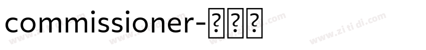 commissioner字体转换