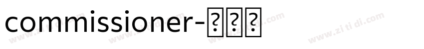 commissioner字体转换