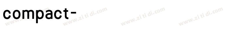 compact字体转换