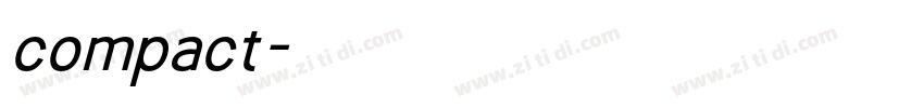 compact字体转换
