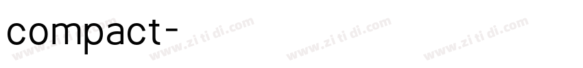 compact字体转换