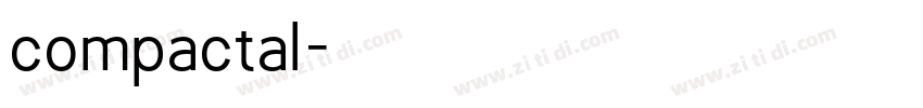 compactal字体转换