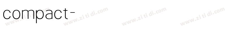 compact字体转换