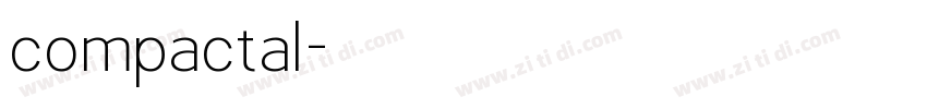 compactal字体转换