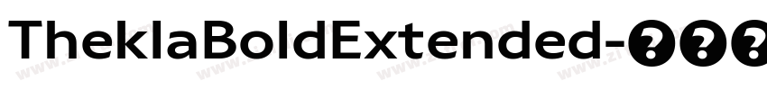 TheklaBoldExtended字体转换