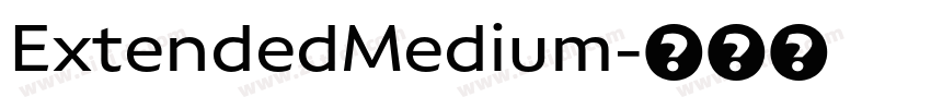 ExtendedMedium字体转换