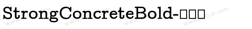 StrongConcreteBold字体转换