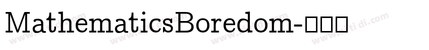 MathematicsBoredom字体转换