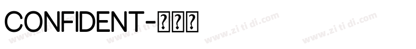confident字体转换