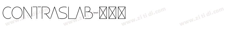 ContraSlab字体转换