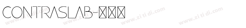 ContraSlab字体转换