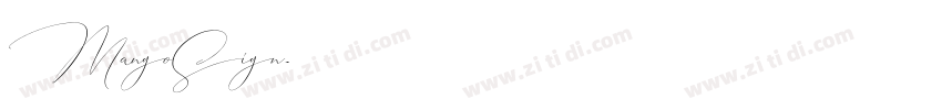 MangoSign字体转换