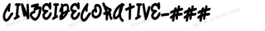 CinzeIDecorative字体转换 CinzeIDecorative字体转换