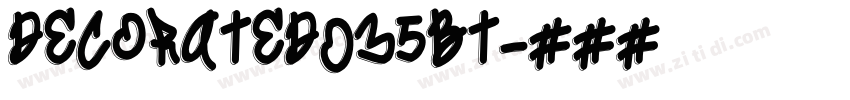 decorated035BT字体转换
