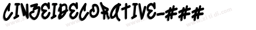 CinzeIDecorative字体转换 CinzeIDecorative字体转换