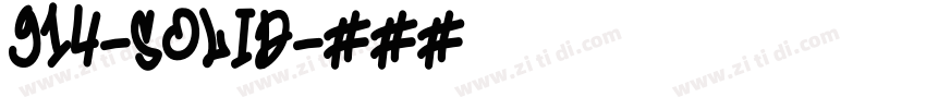 914-SOLID字体转换