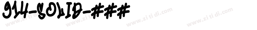 914-SOLID字体转换