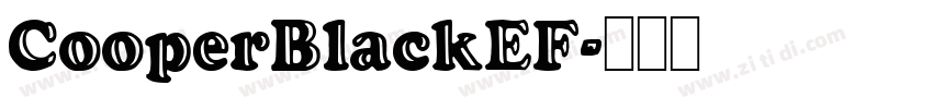 CooperBlackEF字体转换