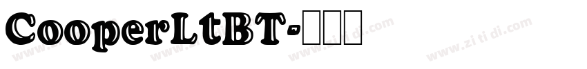 CooperLtBT字体转换