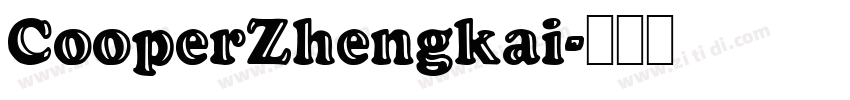 CooperZhengkai字体转换