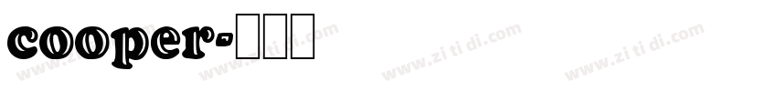 cooper字体转换