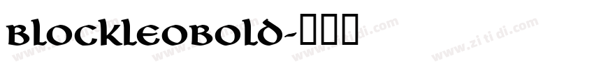 BlockLeoBold字体转换