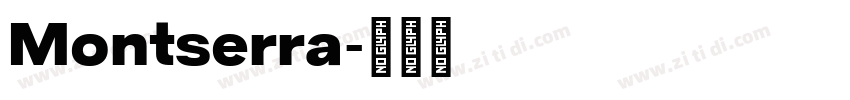 Montserra字体转换