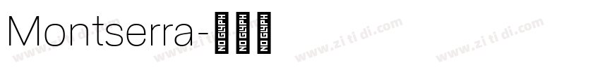 Montserra字体转换
