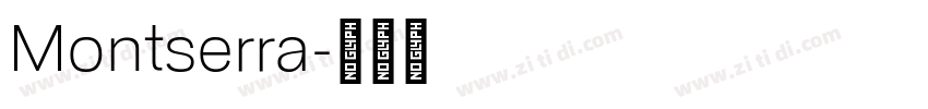 Montserra字体转换