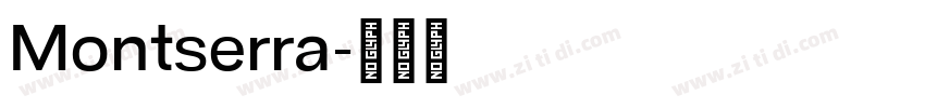 Montserra字体转换