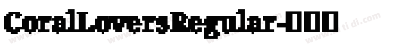 CoralLoversRegular字体转换