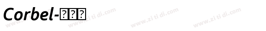 Corbel字体转换