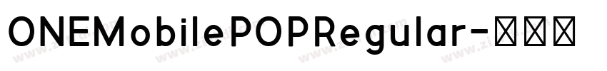 ONEMobilePOPRegular字体转换