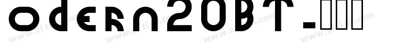 odern20BT字体转换