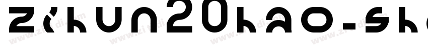 zihun20hao-shitouti字体转换