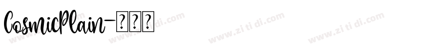 CosmicPlain字体转换
