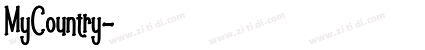 MyCountry字体转换